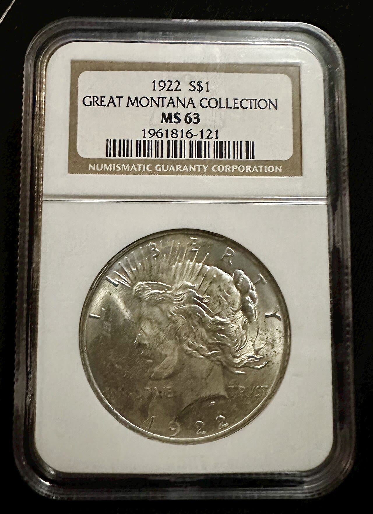 1922 Peace dollar